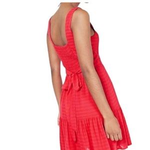 City Studio Sundress Smocked Ruffle Hem Tie Back Dress Size Boho XL NEW